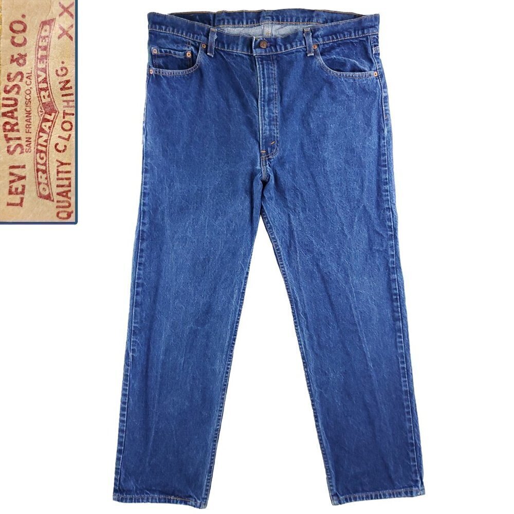 Levi's 505 Vintage Made USA Jeans Tapered Denim Men's "42x30" Actual 40x29